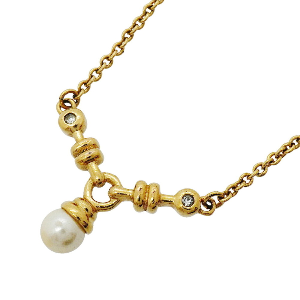 DIOR Gold Pearl Necklace